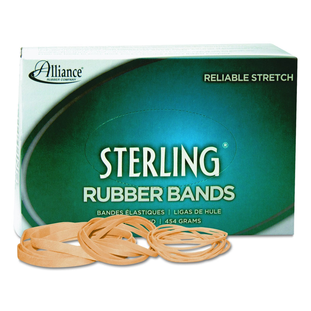 [Australia - AusPower] - Alliance Rubber 24325 Sterling Rubber Bands Size #32, 1 lb Box Contains Approx. 950 Bands (3" x 1/8", Natural Crepe) Beige 1 Pound 3 x 1/8 inches 