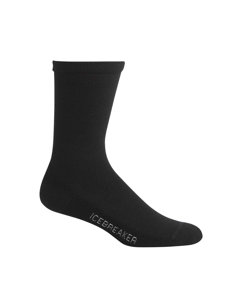 [Australia - AusPower] - Icebreaker Merino Mens Lifestyle Light Crew Black Medium 