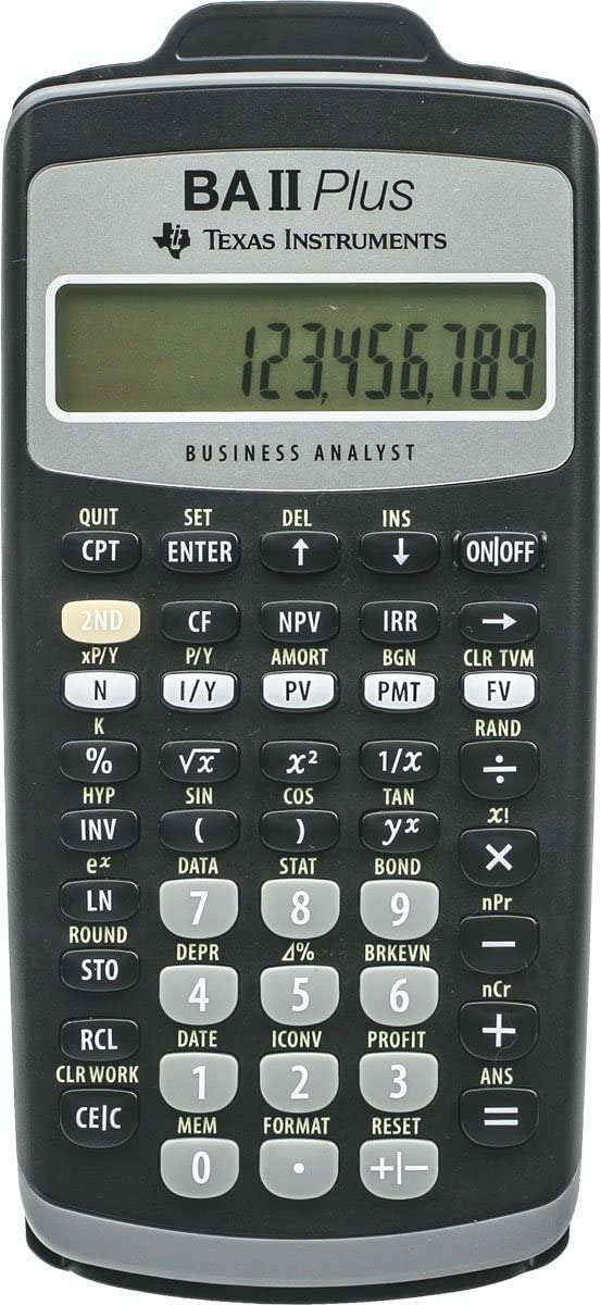 [Australia - AusPower] - TEXBAIIPLUS - Texas Instruments BA-II Plus Adv. Financial Calculator Taschenrechner 