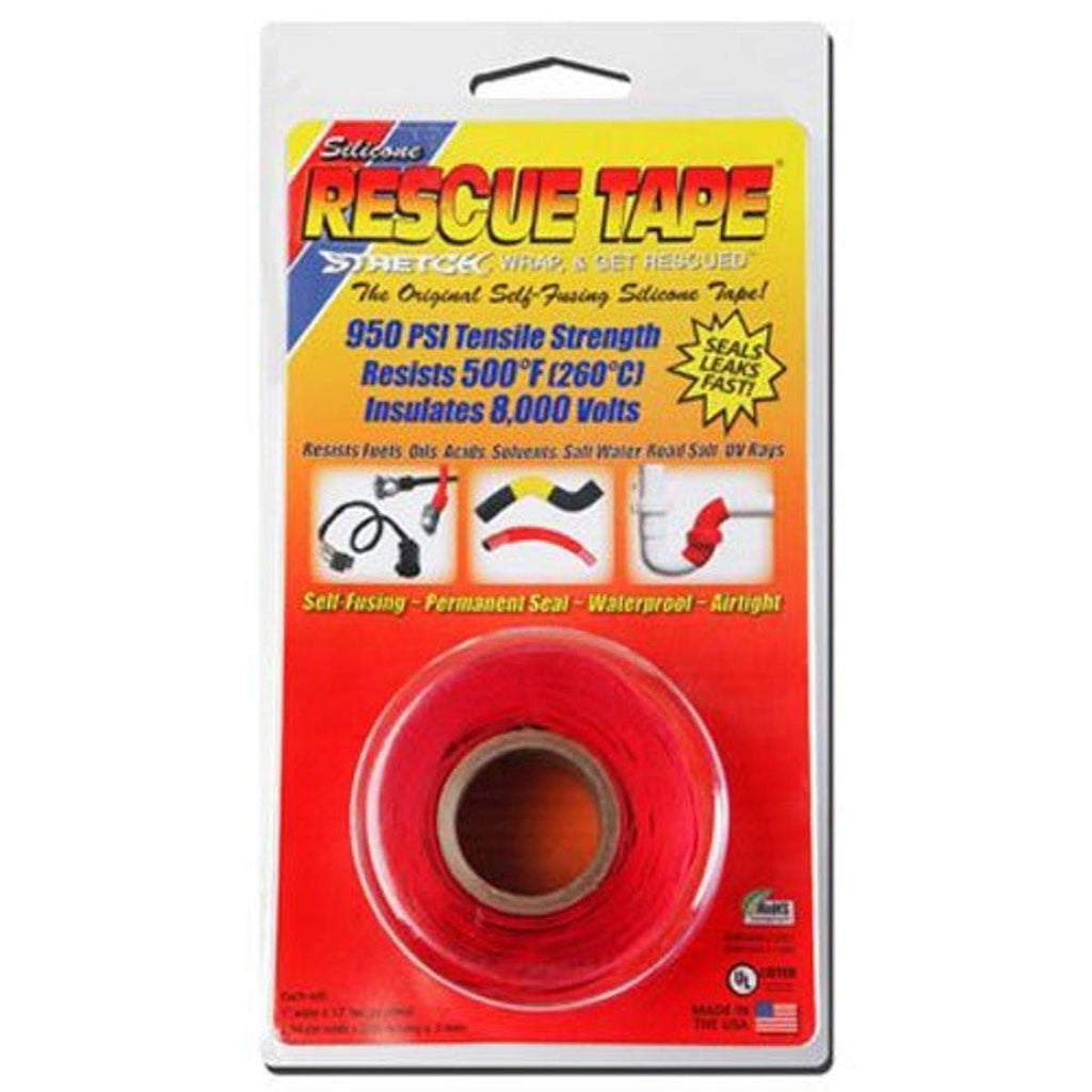 [Australia - AusPower] - Rescue Tape | Self-Fusing Silicone Tape | Emergency Pipe & Plumbing Repair | DIY Repairs | Seal Radiator Hose Leaks | Wrap Electrical Wires | Used By US Military | 1” X 12’ | Silicone Rubber | Red 