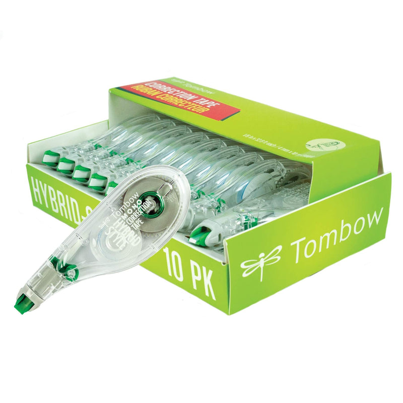 [Australia - AusPower] - Tombow 68721 MONO Hybrid Correction Tape, 10-Pack. Easy To Use Applicator for Instant Corrections 