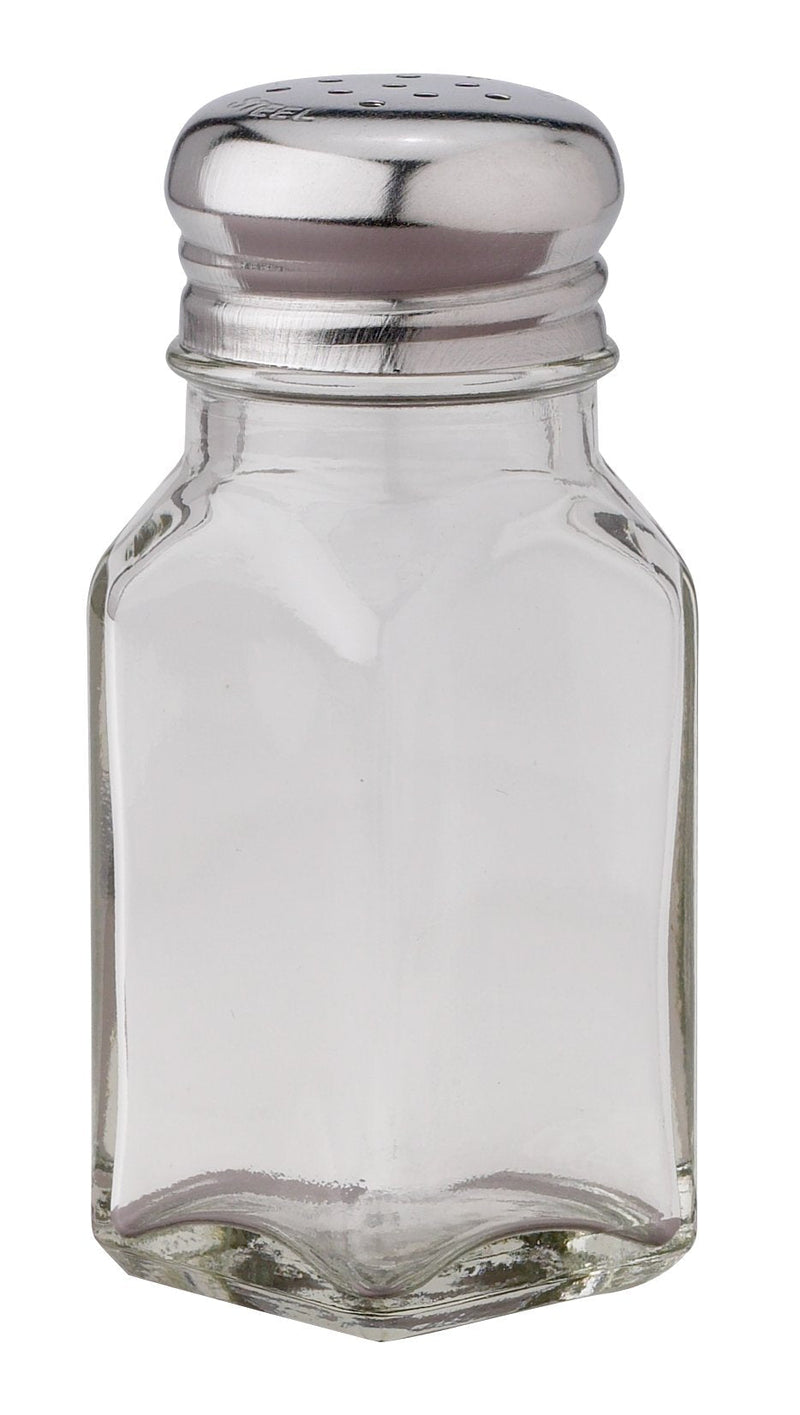 [Australia - AusPower] - HIC Harold Import Co. Classic Diner Style Salt and Pepper Shaker, Glass, Square, 2.5-Ounce 7004-HIC 