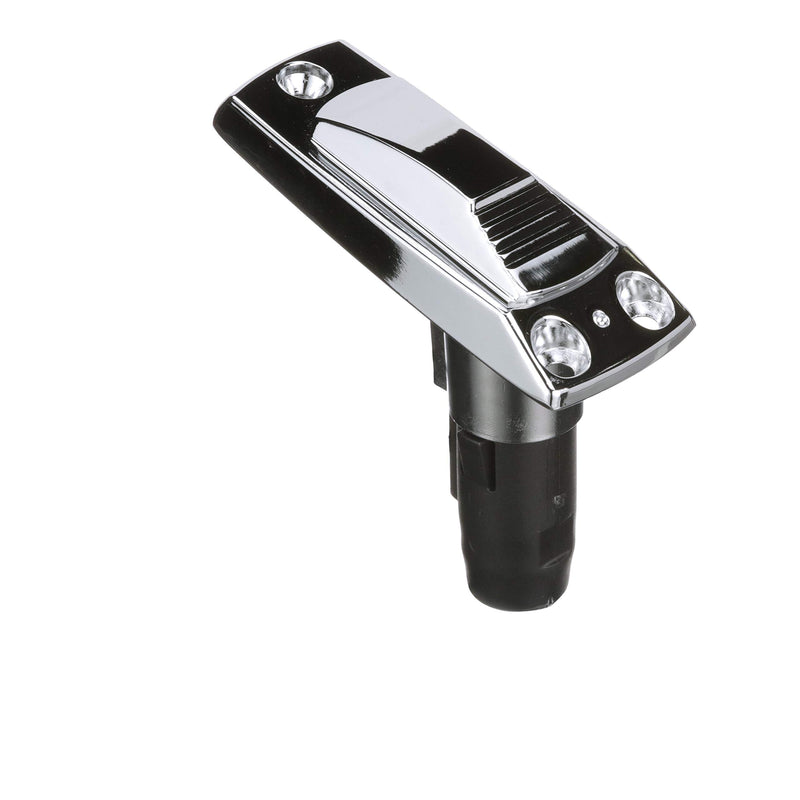 [Australia - AusPower] - Attwood 911339-7 Rectangle 2-Pin Base for 12-Degree Angled Light Pole, Swivel Cover, Zamak Finish, 4 Inches x 1 5/8 Inches 