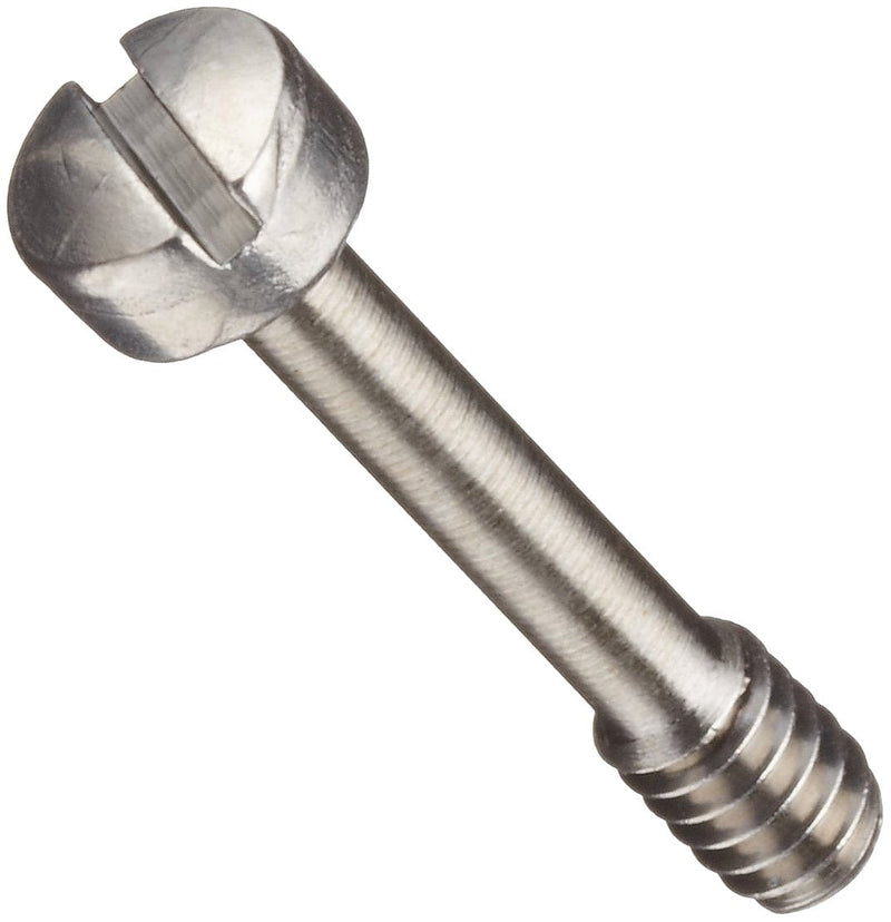 [Australia - AusPower] - Stainless Steel Panel Screw, Plain Finish, Fillister Head, Slotted Drive, 1/2" Length, #2-56 Threads (Pack of 5) 1/2 Inches 