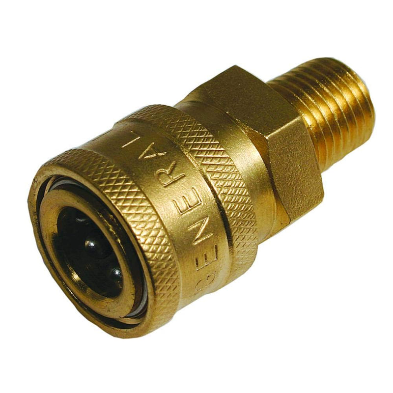 [Australia - AusPower] - Stens 758-595 Coupler Compatible With/Replacement For General Pump D10002, 1/4" Inlet, Inlet Thread Type MALE, Material Brass, Max PSI 5000, 1/4" Quick Coupler 