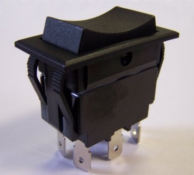 [Australia - AusPower] - 30 Amp DPDT Momentary On-Off-Momentary On Rocker Switch 