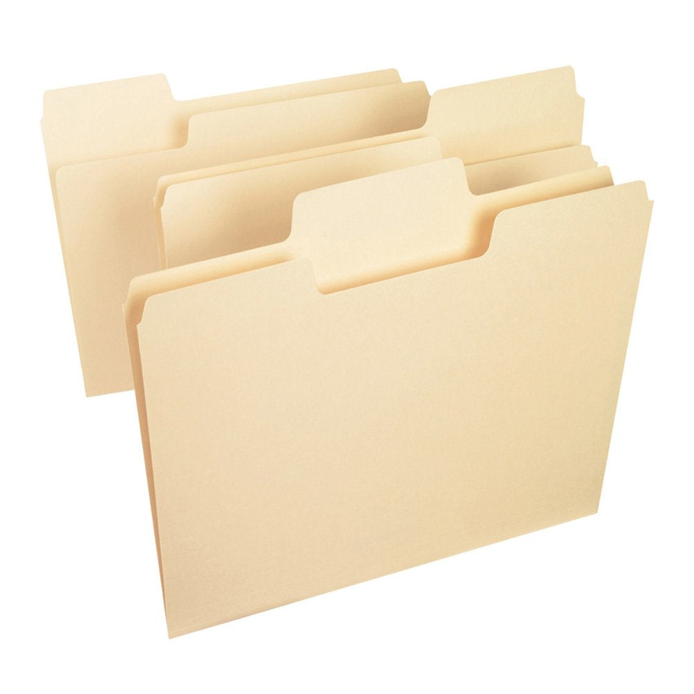 [Australia - AusPower] - Smead SuperTab File Folder, Oversized 1/3-Cut Tab, Letter Size, Manila, 24 Per Pack (11920) 24 per Box 