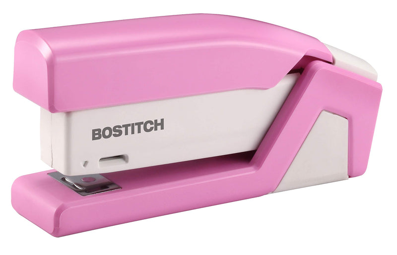 [Australia - AusPower] - Bostitch Office InCourage Spring-Powered Compact Stapler, BCA Pink (1588), plastic-half strip 