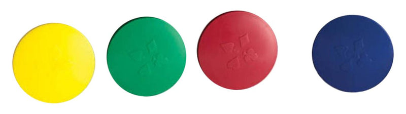 [Australia - AusPower] - Round Card Holders with Case in Red, Yellow, Green & Blue, Multi 