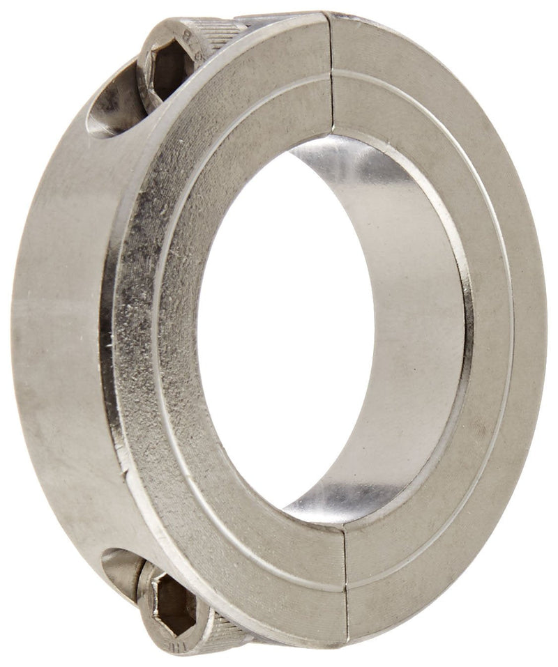 [Australia - AusPower] - Climax Part 2C-125-S, T303 Stainless Steel, Clamping Collar, 1 1/4 inch bore, 2 1/16 inch OD, 1/2 inch Width, 1/4-28 x 3/4" Clamp Screw 