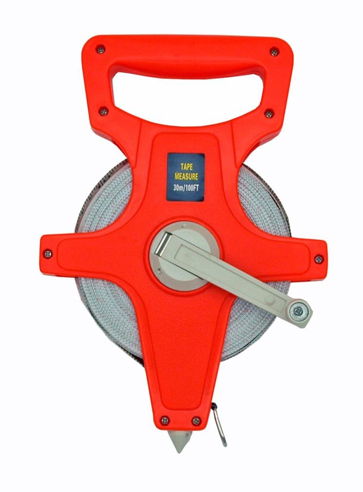 [Australia - AusPower] - 100 FT Tape Measure Tool For Landscaping Construction With Carrying Handle 