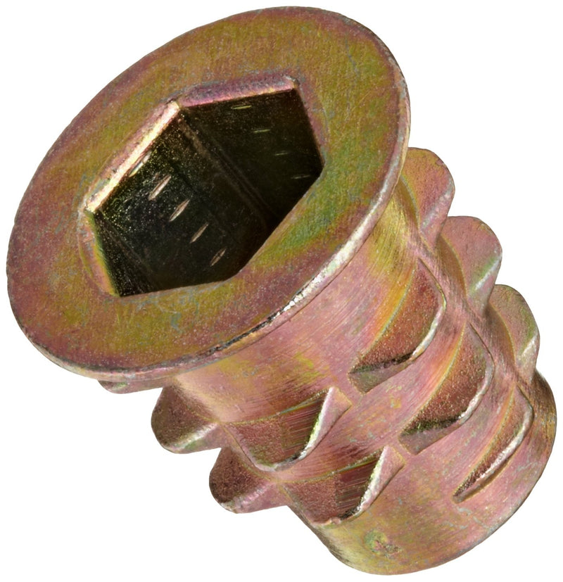 [Australia - AusPower] - E-Z Lok Threaded Insert, Zinc, Hex-Flanged, M6-1.0 Internal Threads, 13mm Length (Pack of 50) 