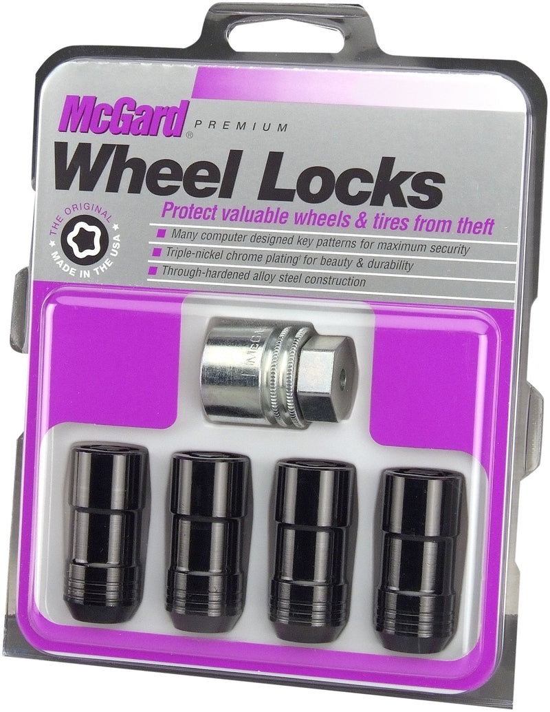 [Australia - AusPower] - McGard 24220 Black Cone Seat Wheel Locks (M14 x 1.5 Thread Size) - Set of 4 