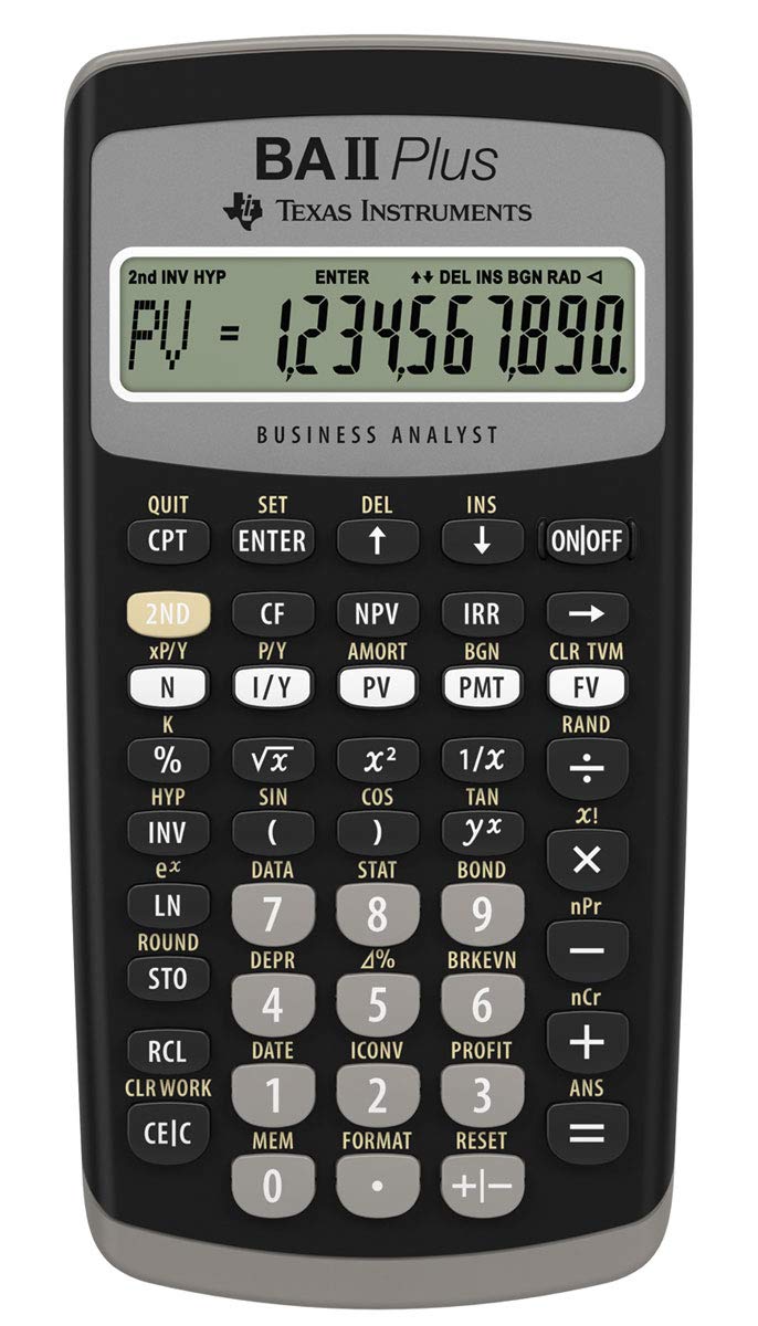 [Australia - AusPower] - (Texas Instruments) Advanced Financial Calculator (BA II Plus) 
