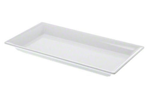 [Australia - AusPower] - American Metalcraft MEL19 Endurance Melamine Rectangular Platter, 14.25" x 7.5", White 