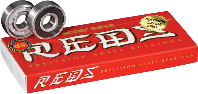 [Australia - AusPower] - Bones Super Reds Skateboard Bearings 8 Pack Red - red 