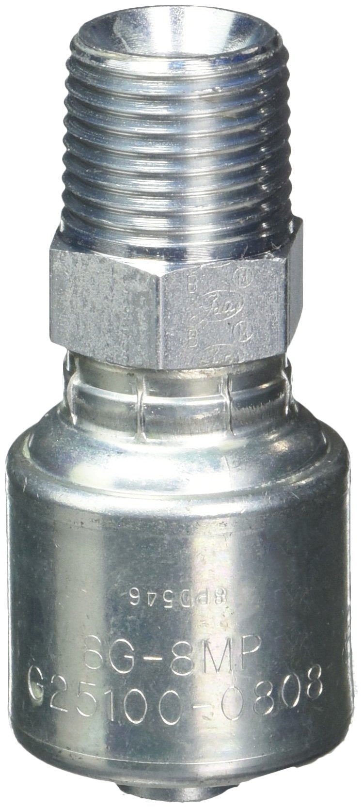 [Australia - AusPower] - Gates G25100-0808 Male Pipe (NPTF - 30 Cone Seat) (MegaCrimp) 