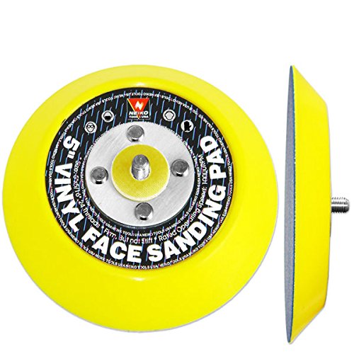 [Australia - AusPower] - NEIKO 30261A 5” Vinyl Face PSA Sanding and Backing Pad | 5/16” Arbor with 24 Thread Mounts | 10,000 RPM | Ideal for Orbital and Dual Action Sanders 5" 