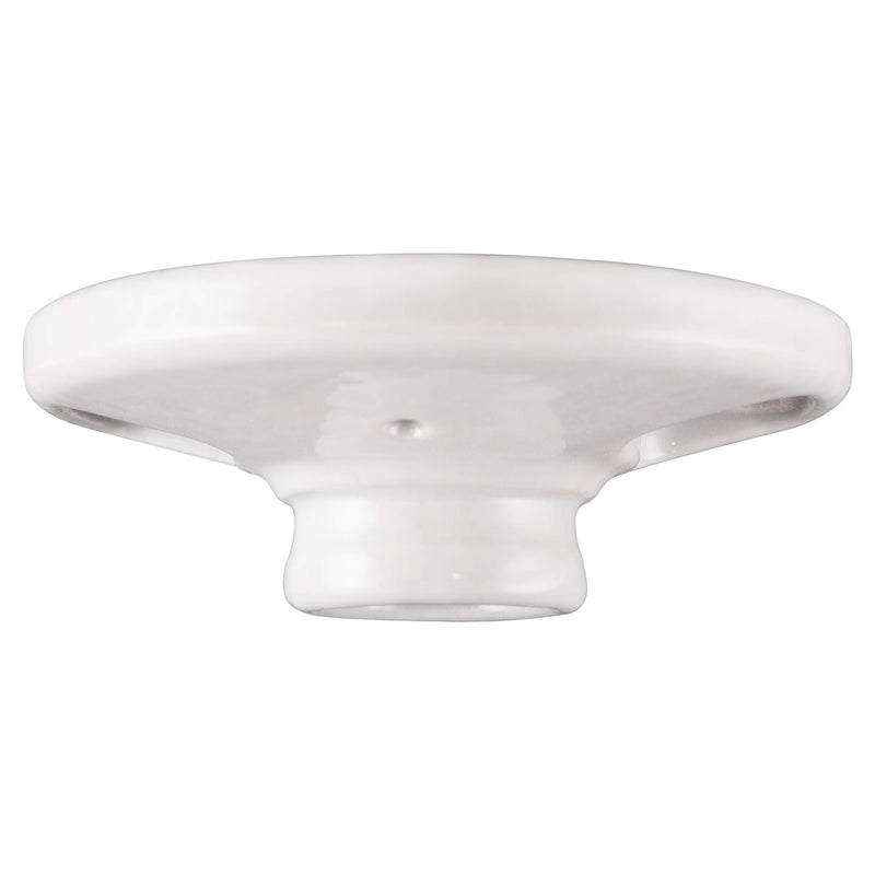 [Australia - AusPower] - UltraPro Porcelain Lampholder, Medium Base, Indoor Lighting, Mount on 3-1/4” or 4” Box, UL Listed, White, 18304 1 Pack Keyless 
