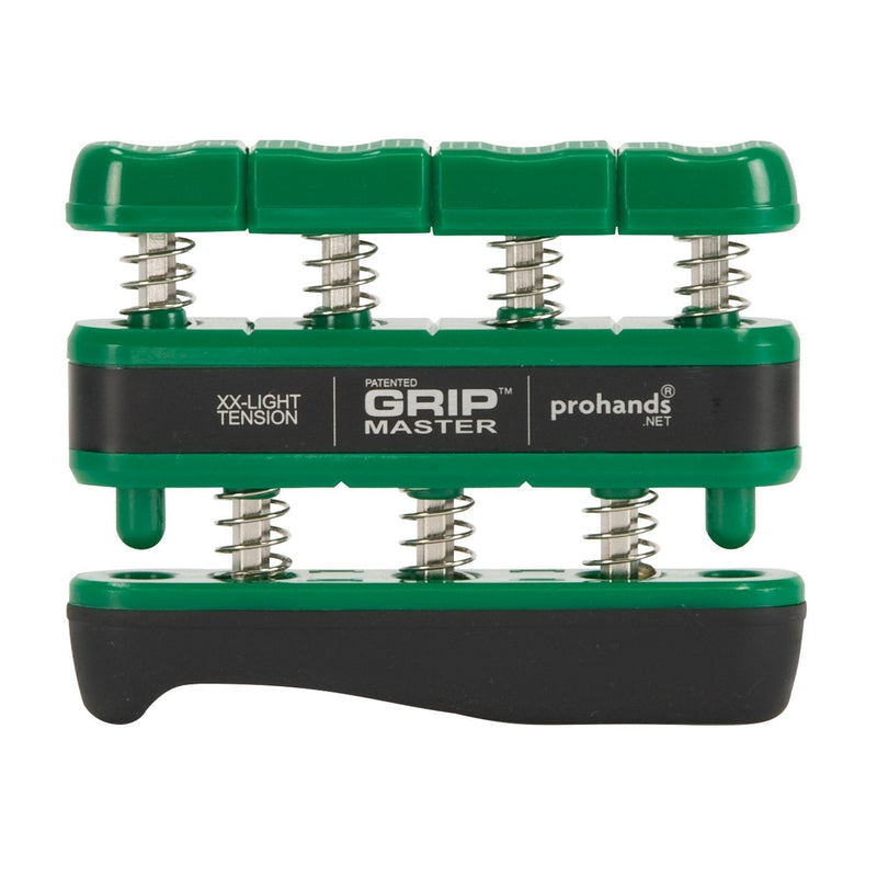 [Australia - AusPower] - PROHANDS Gripmaster Hand Exerciser, Finger Exerciser (Hand Grip Strengthener), Spring-Loaded, Finger-Piston System, Isolate & Exercise Each Finger 1.5 lb (XX-Light Tension) Green - Gripmaster 