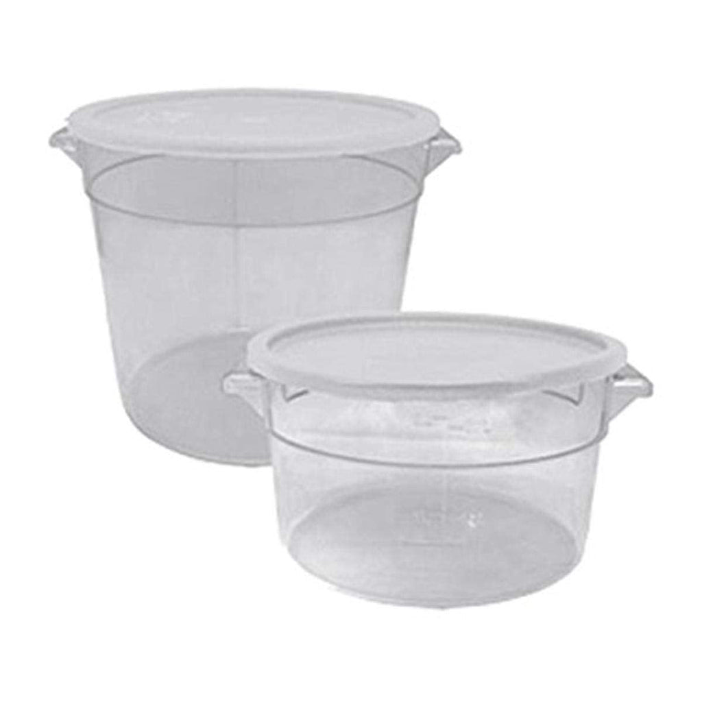 [Australia - AusPower] - Update International SCRL-SPE Clear Round Storage Container Cover, 2 Qt & 4 Qt, PE Plastic 