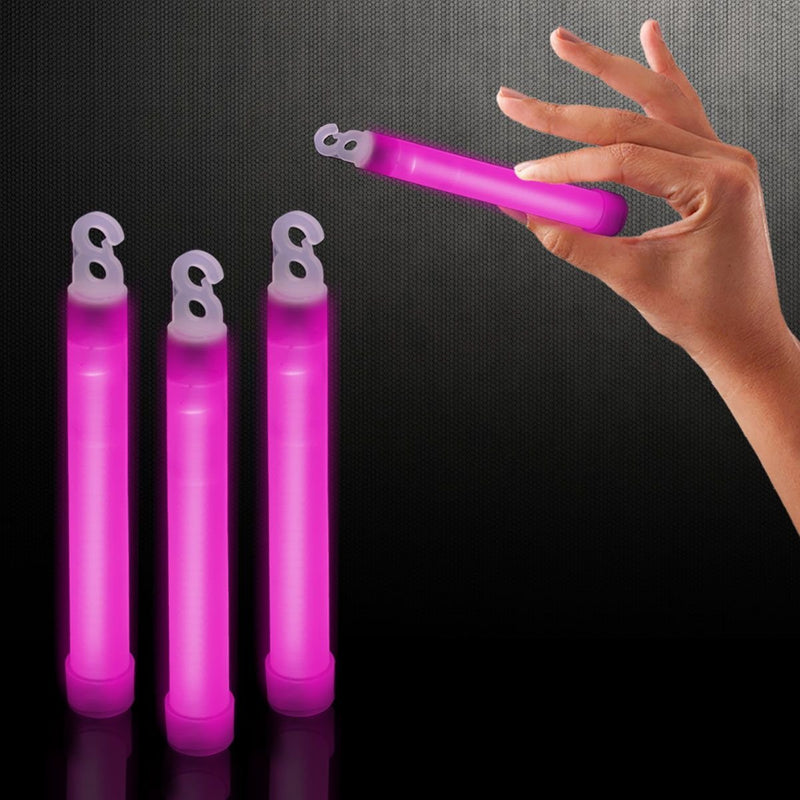 [Australia - AusPower] - 25 Pack - 6" Premium Glow Sticks - Select your color! (Pink) 