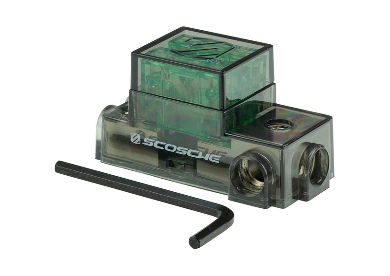 [Australia - AusPower] - SCOSCHE Single 4GA to Dual 8GA Maxi Fuse Distribution Block PDM482A 