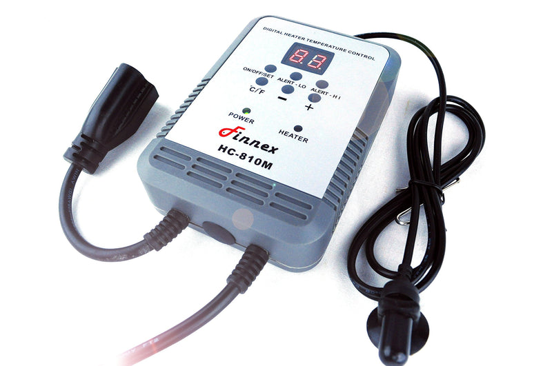 [Australia - AusPower] - Finnex Temperature Controller Digital Heater, Grey, (HC-0810M) 