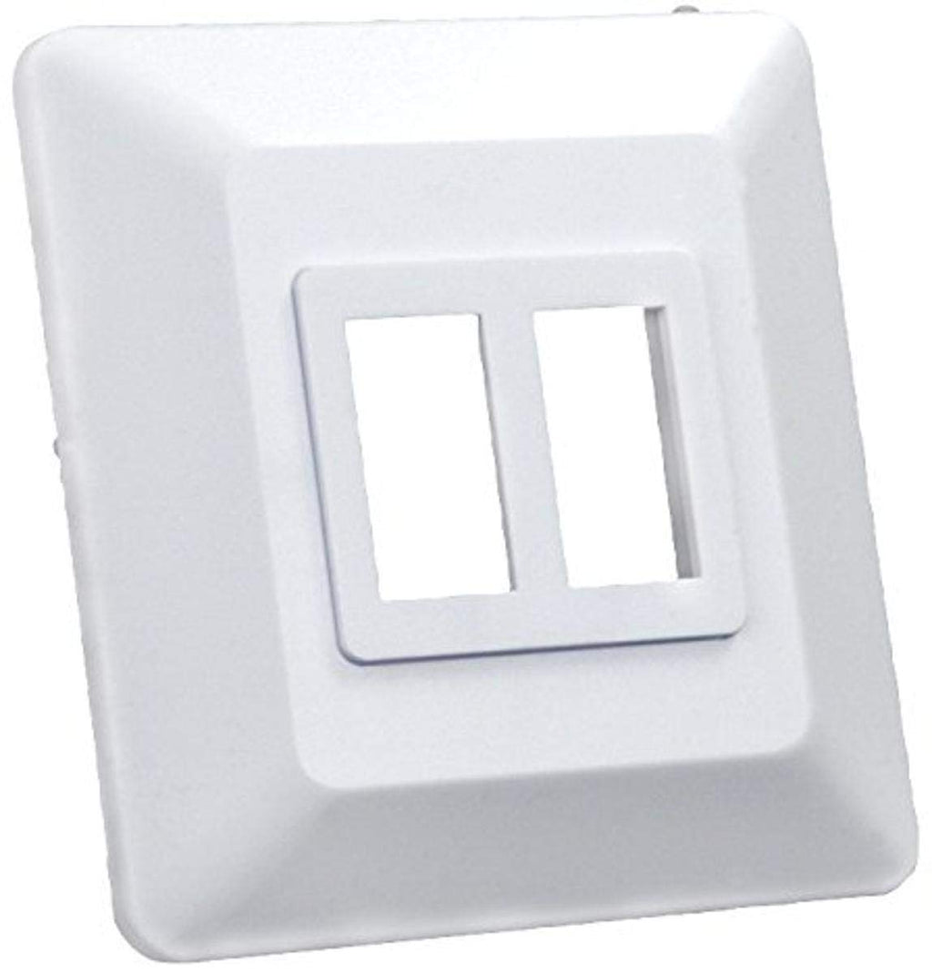 [Australia - AusPower] - JR Products 13615 Switch Base and Face Plate - Double,White White 