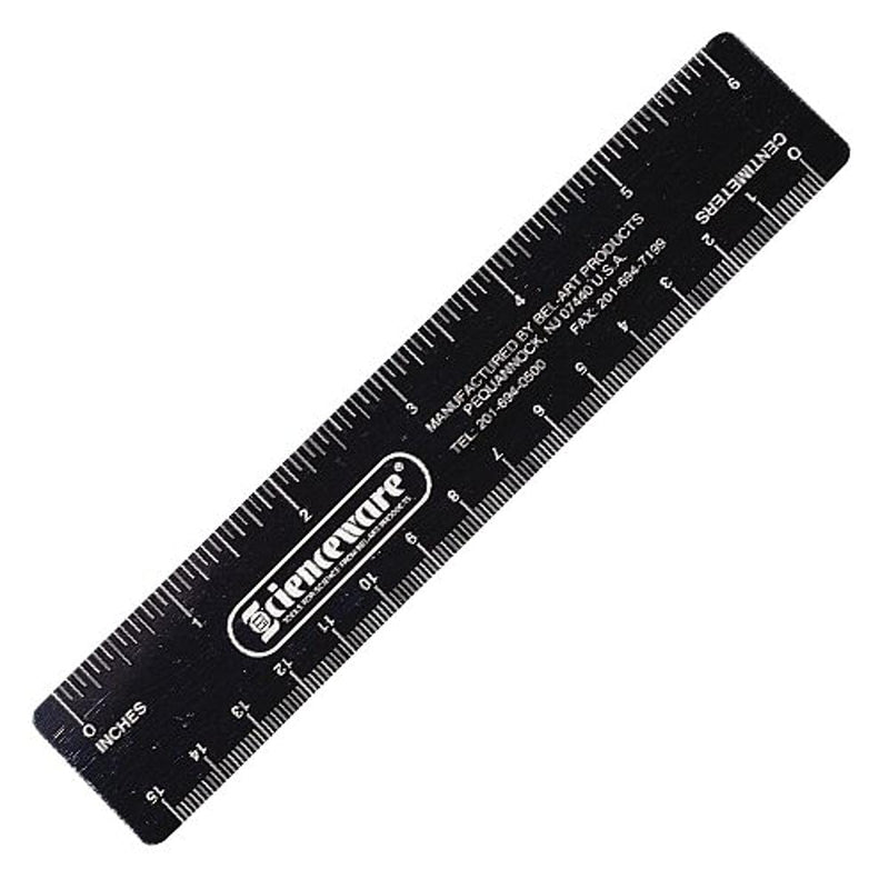 [Australia - AusPower] - SP Bel-Art Fluorescent Ruler; Metric/English Scale, 15cm, 6 in. (F13355-0001) 