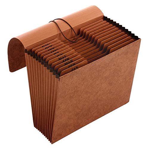 [Australia - AusPower] - [IN]PLACE Expanding File with Flap, Letter, Jan-Dec, 12 Pockets 