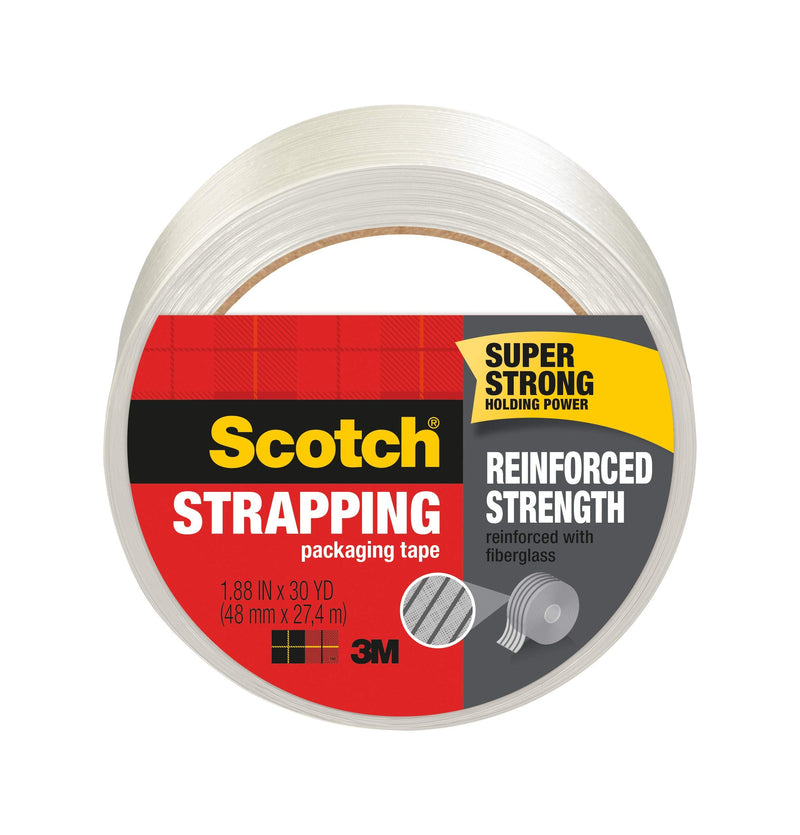 [Australia - AusPower] - Scotch Brand Strapping Tape, 1.88 x 30 Yards (8950-30), Clear/White Unit 