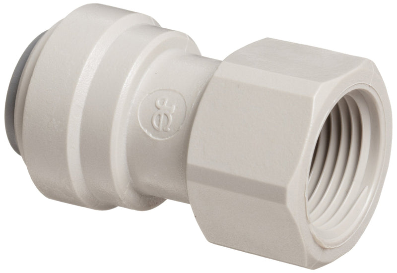 [Australia - AusPower] - John Guest Acetal Copolymer Tube Fitting, Flat End Adaptor, 3/8" Tube OD x 1/2" BSP Female (Pack of 10) 
