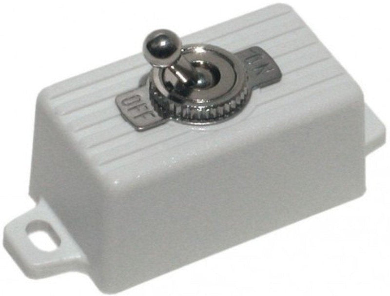 [Australia - AusPower] - Seco-Larm SS-076Q/SW ENFORCER SPST Toggle Switch, Attractive plastic case with 2 screw holes and pre-wired 6" (15cm) leads for easy surface mounting 