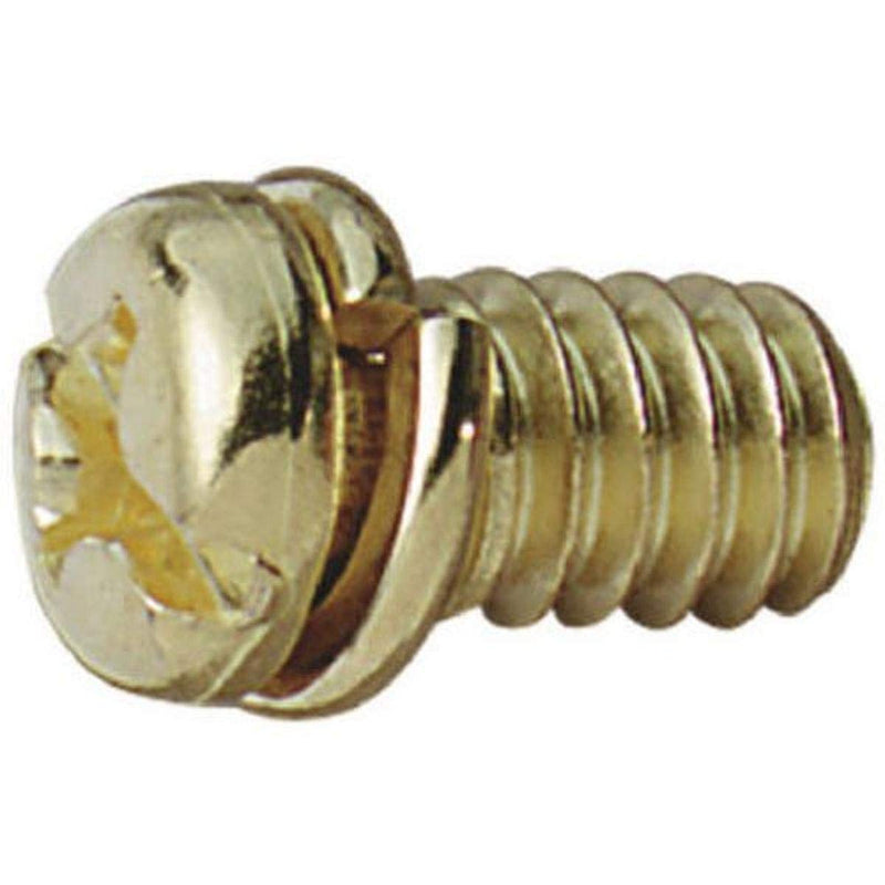 [Australia - AusPower] - Westinghouse Lighting 77047 Motor Screw, Brass, 10-Pack,White 
