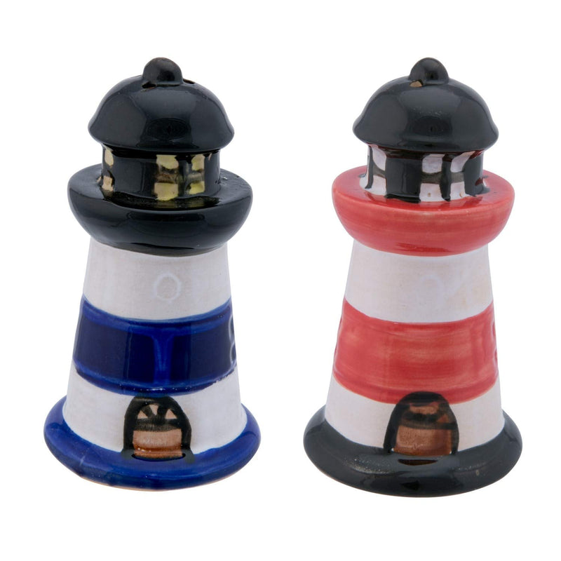 [Australia - AusPower] - Beachcombers 03195 2-piece Lighthouse Salt & Pepper Shaker Set, 4 inches Multicolor 
