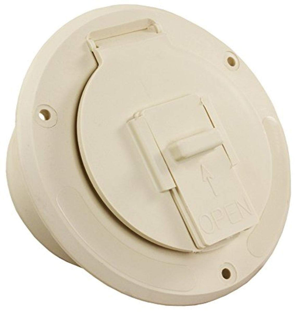 [Australia - AusPower] - JR Products (S-23-14-A Colonial White Economy Round Electric Cable Hatch 