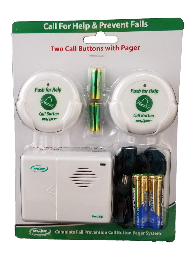 [Australia - AusPower] - Smart Caregiver Two Call Buttons & Wireless Caregiver Pager 