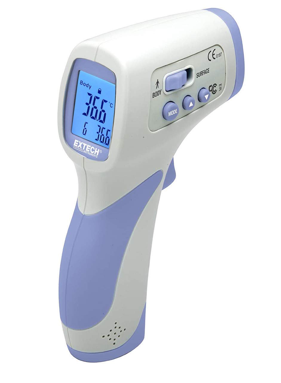 [Australia - AusPower] - Extech IR200 Non-Contact Forehead Infrared Thermometer,White 