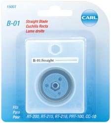 [Australia - AusPower] - Carl Brands Professional Rotary Trimmer Replacement Blade Straight B-01 (2-Pack) 