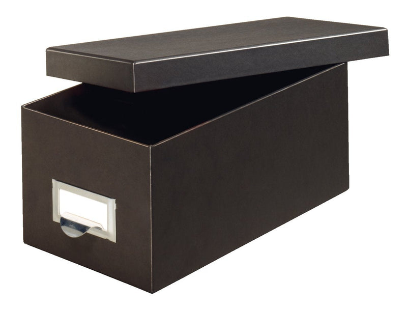 [Australia - AusPower] - Globe-Weis/Pendaflex Fiberboard Index Card Storage Box, 3 x 5 Inches, Solid Black (3X5BLA) 