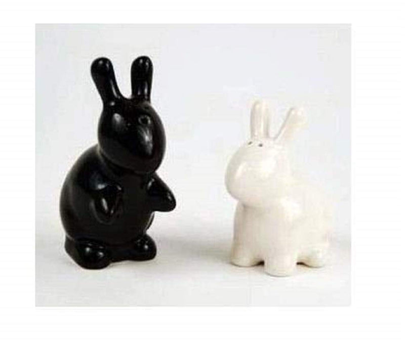 [Australia - AusPower] - Bunny Rabbit Salt & Pepper Shaker Set, Black and White By 180 Degrees 