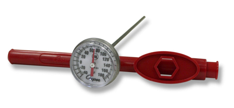 [Australia - AusPower] - COOPER Atkins 1246-01-1 Bi-Metal Pocket Test Thermometer with Adjustment Sheath, NSF Certified, -40/180°F Temperature Range, Multicolor 