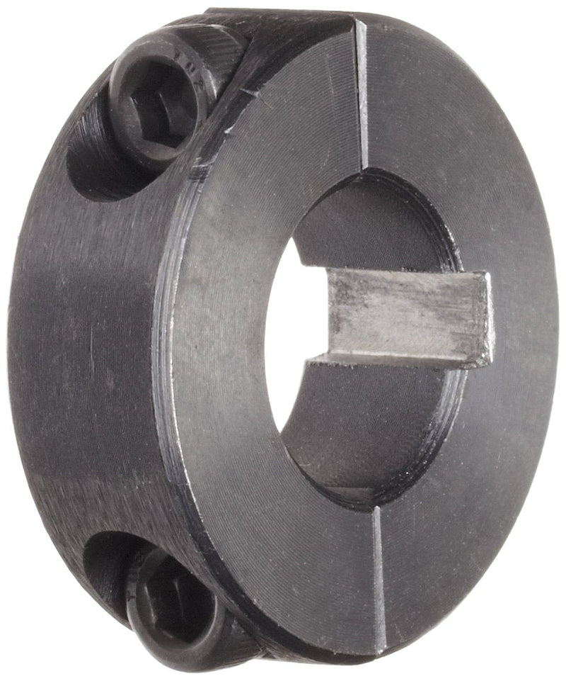 [Australia - AusPower] - Climax Metal 2C-062-KW Two-Piece Clamping Collar, With Keyway, Black Oxide Plating, Steel, 5/8" Bore, 1-5/16" OD, 7/16" Width 