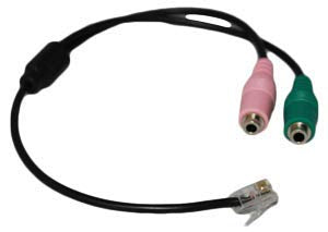 [Australia - AusPower] - Headset Buddy PC Dual 3.5mm to RJ9/RJ10 Headset Phone Adapter - Compatible with Cisco 