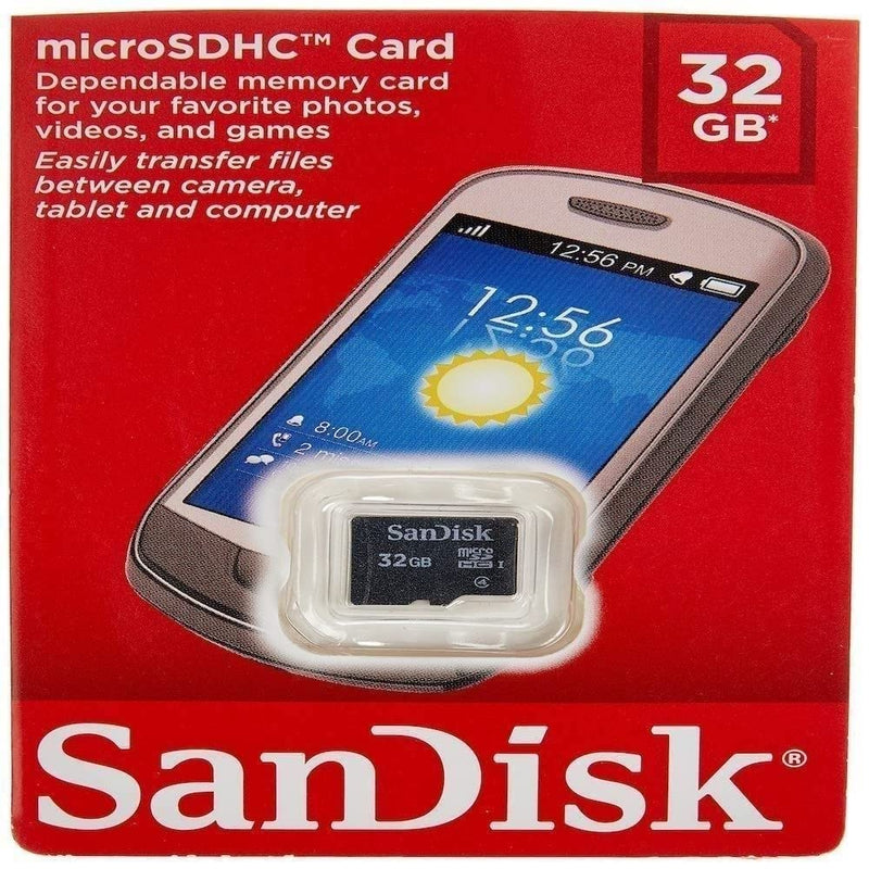 [Australia - AusPower] - SanDisk 32GB Mobile MicroSDHC Class 4 Flash Memory Card With SD Adapter - (Retail Packaging) 