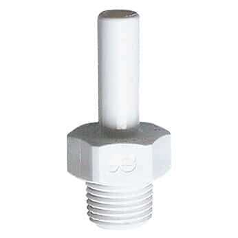 [Australia - AusPower] - John Guest - PP051223W Stem Adapters, 3/8" OD Tube to 3/8" NPT(M), PP, 10/Pk 