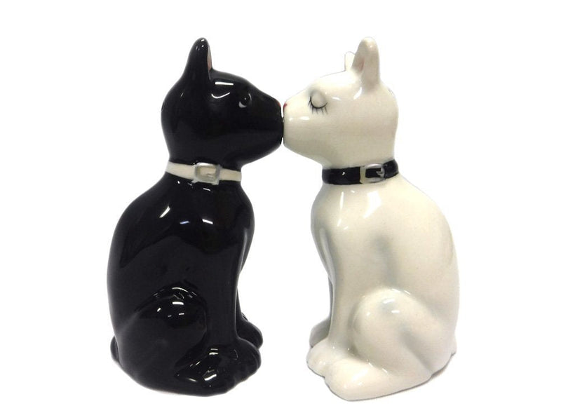 [Australia - AusPower] - Pacific Trading Feline Spicey Black & White Cats Salt & Pepper Shaker Set S/P 