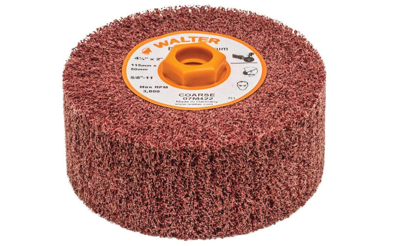 [Australia - AusPower] - Walter 07M422 Blendex Linear Finishing Abrasive Drum - Coarse Grit, 4-1/2 in. Finishing Drum for Surface Conditioning. Abrasive Tools and Accessories 