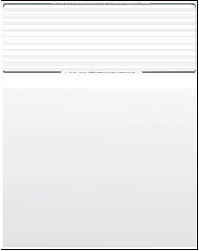 [Australia - AusPower] - Compuchecks Blank Check Paper - 100 Business Checks Compatible with QuickBooks, Versacheck and laser, inkjet printers - Check stock on top and Paycheck Stub on Bottom - Platinum Pinstripe 